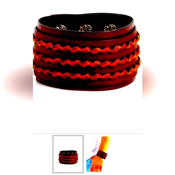 🔥💪🏼🔥 MEN❗️ PAPARAZZI “WESTERN TWIST” BROWN URBAN BRACELET❗️🔥💪🏼🔥 - Picture 3 of 5